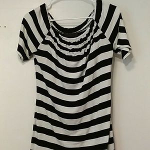 The Limited Striped SS Blouse